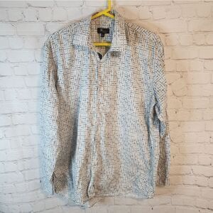 Men's Jon Randall longsleeve button-down shirt, size Large